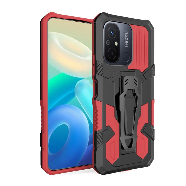 For Xiaomi Redmi 12C Armor Warrior Shockproof PC + TPU Phone Case