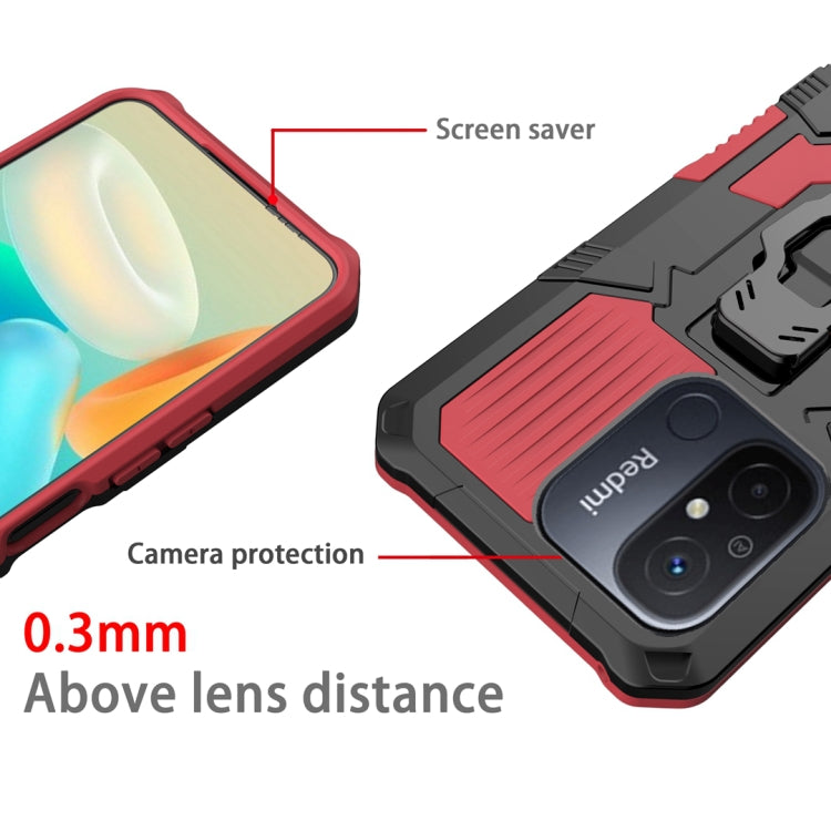 For Xiaomi Redmi 12C Armor Warrior Shockproof PC + TPU Phone Case
