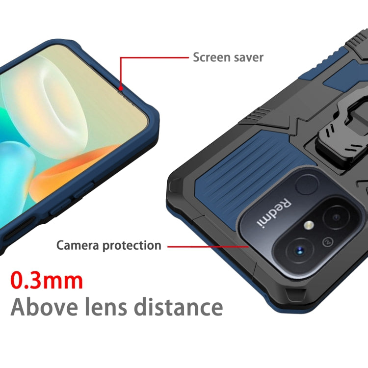 For Xiaomi Redmi 12C Armor Warrior Shockproof PC + TPU Phone Case