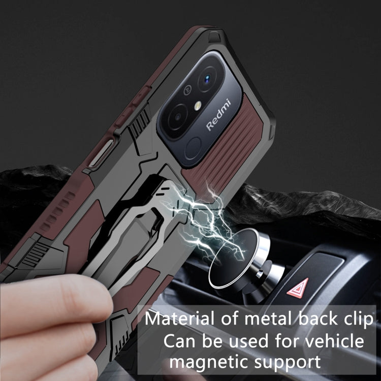 For Xiaomi Redmi 12C Armor Warrior Shockproof PC + TPU Phone Case