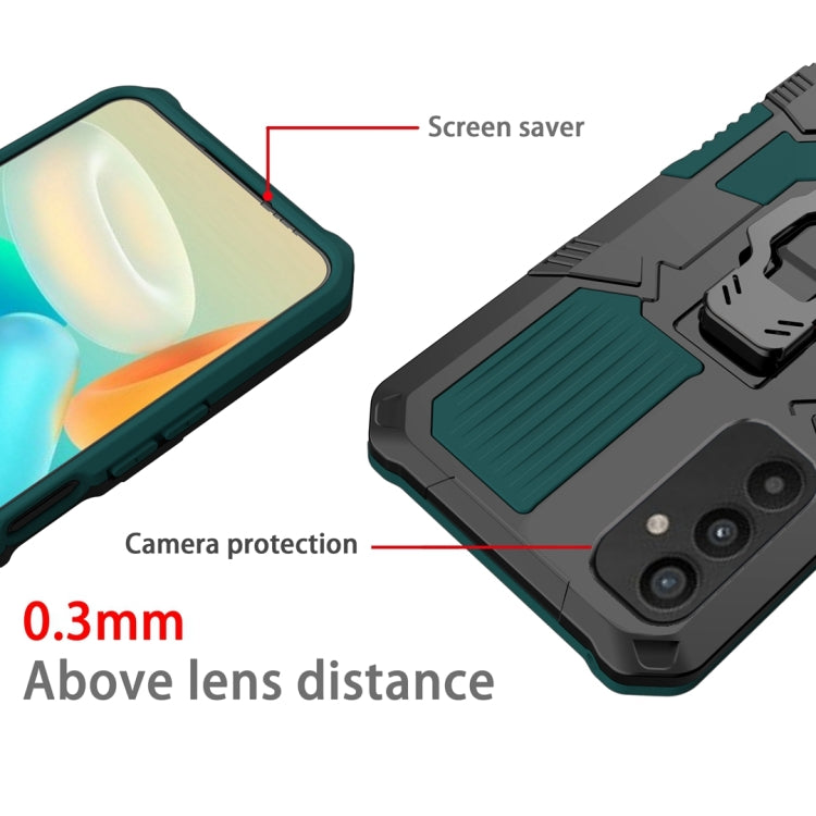 For Samsung Galaxy A34 Armor Warrior Shockproof PC + TPU Phone Case