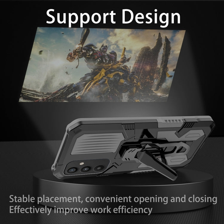 For Samsung Galaxy A34 Armor Warrior Shockproof PC + TPU Phone Case