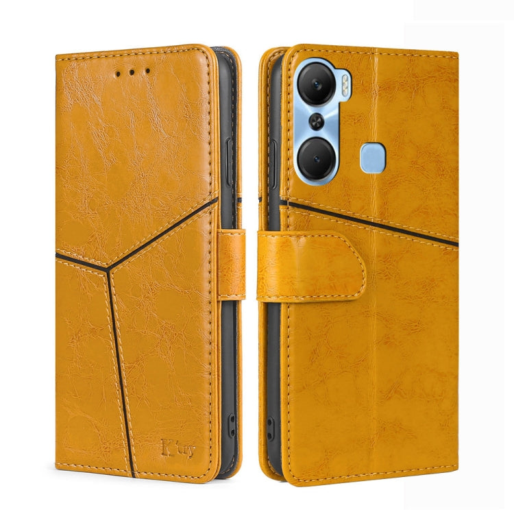 For Infinix Hot 12 Pro Geometric Stitching Flip Leather Phone Case