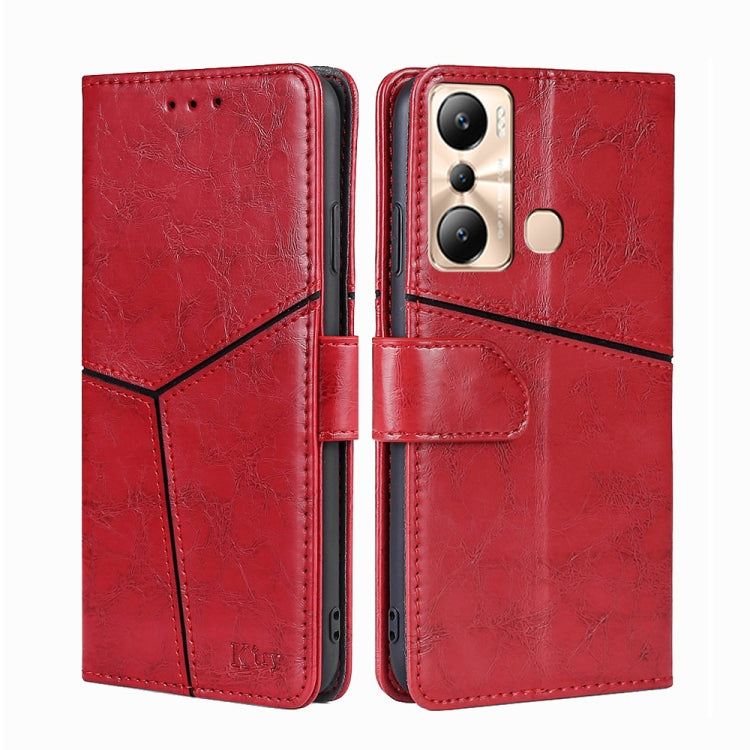 For Infinix Hot 20i Geometric Stitching Flip Leather Phone Case