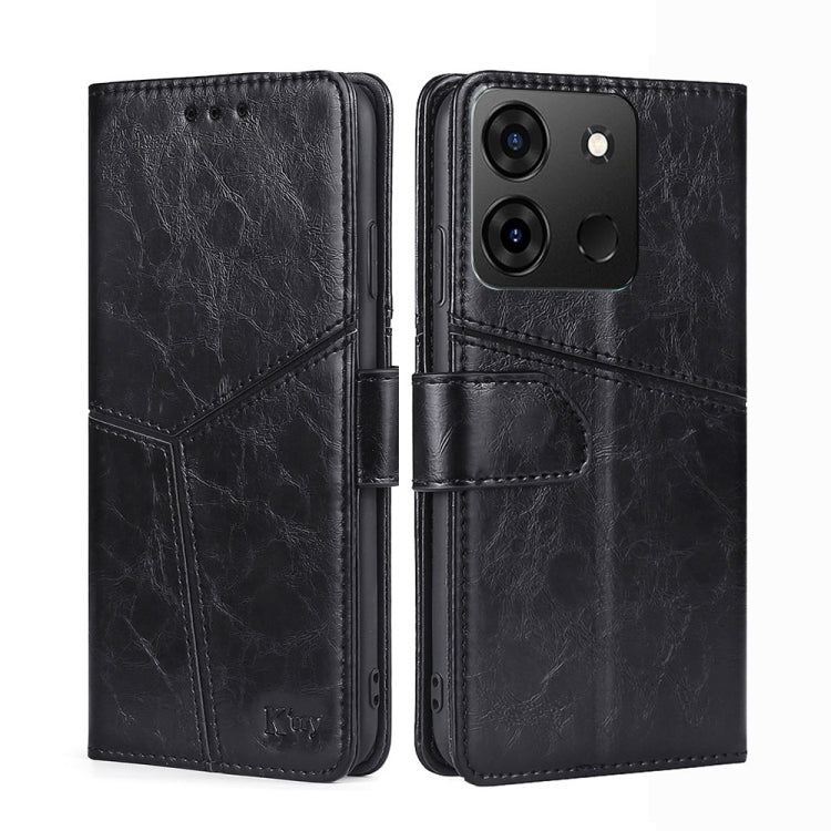 For Infinix Smart 7 Geometric Stitching Flip Leather Phone Case
