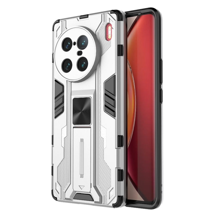 For vivo X90 Pro+ 5G Supersonic PC + TPU Shock-proof Protective Phone Case with Holder