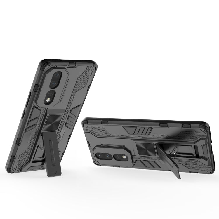 For Honor 80 5G Supersonic PC + TPU Shock-proof Protective Phone Case with Holder