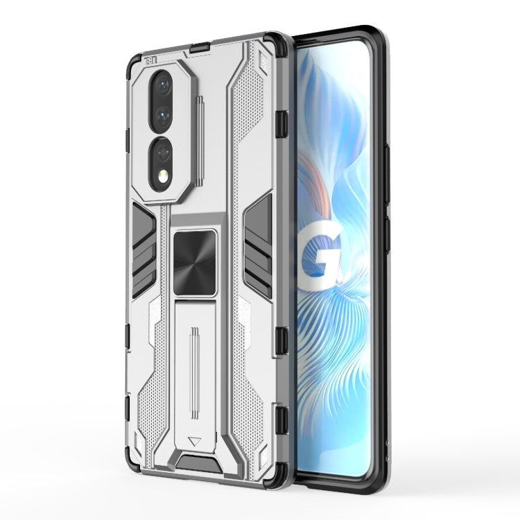 For Honor 80 5G Supersonic PC + TPU Shock-proof Protective Phone Case with Holder
