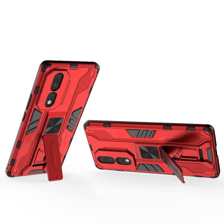 For Honor 80 5G Supersonic PC + TPU Shock-proof Protective Phone Case with Holder