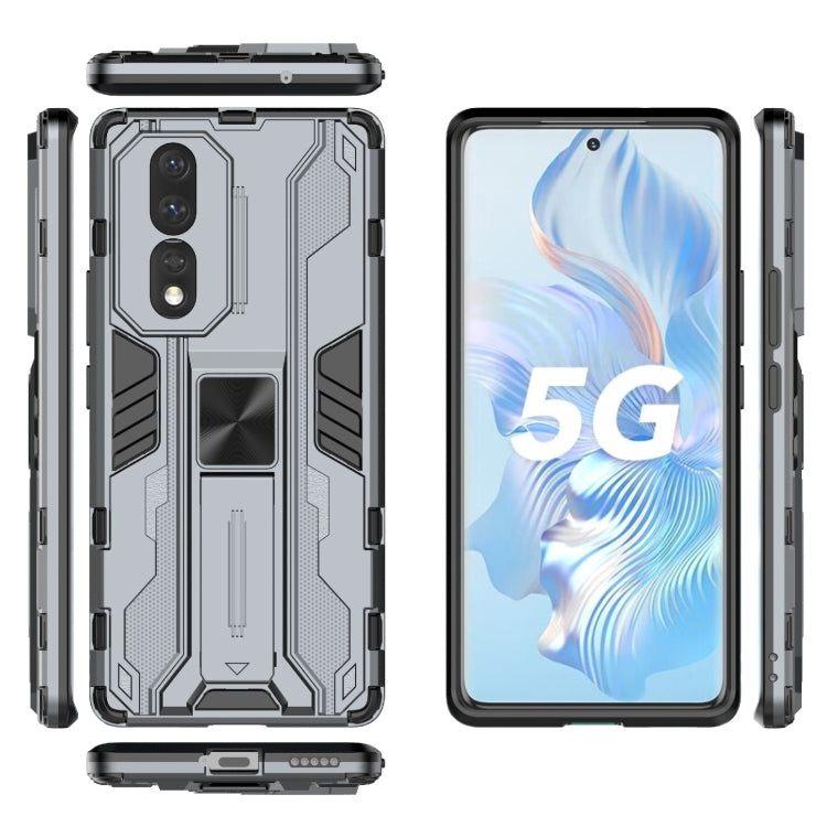 For Honor 80 5G Supersonic PC + TPU Shock-proof Protective Phone Case with Holder