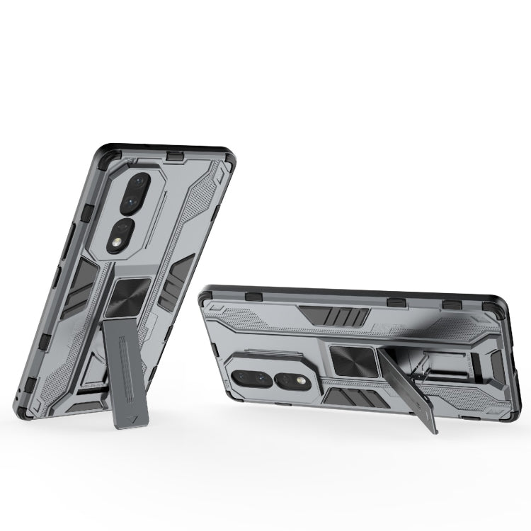 For Honor 80 5G Supersonic PC + TPU Shock-proof Protective Phone Case with Holder