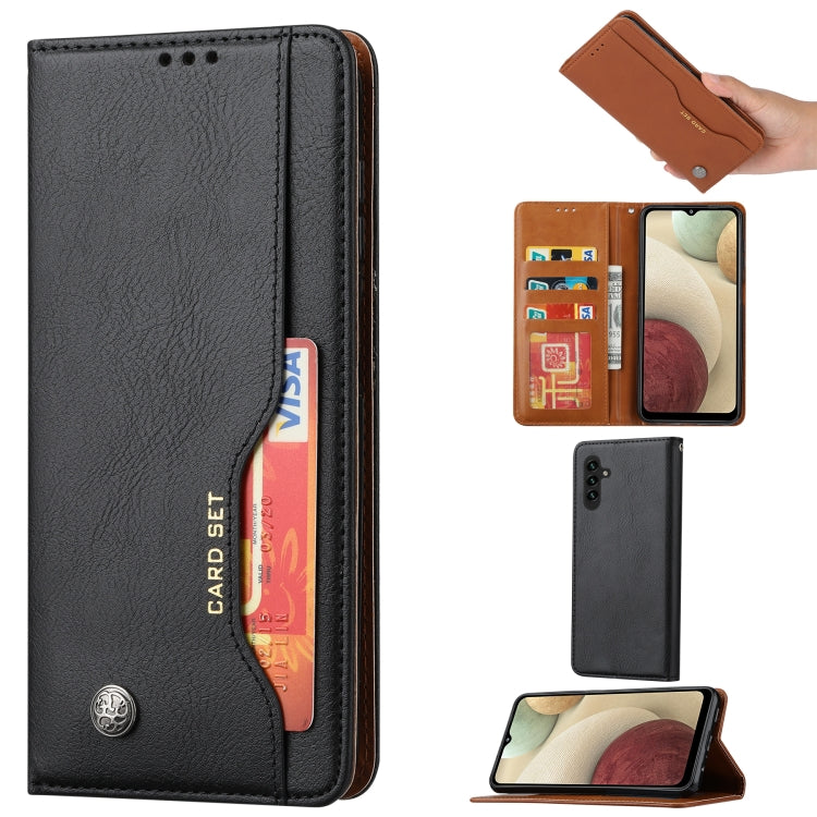 For Samsung Galaxy A24 4G Knead Skin Texture Flip Leather Phone Case