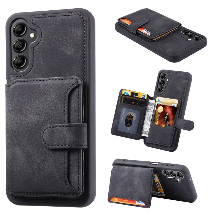 For Samsung Galaxy S23 FE 5G Skin Feel Dream RFID Anti-theft PU Card Bag Phone Case