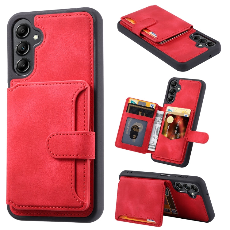 For Samsung Galaxy S23 FE 5G Skin Feel Dream RFID Anti-theft PU Card Bag Phone Case