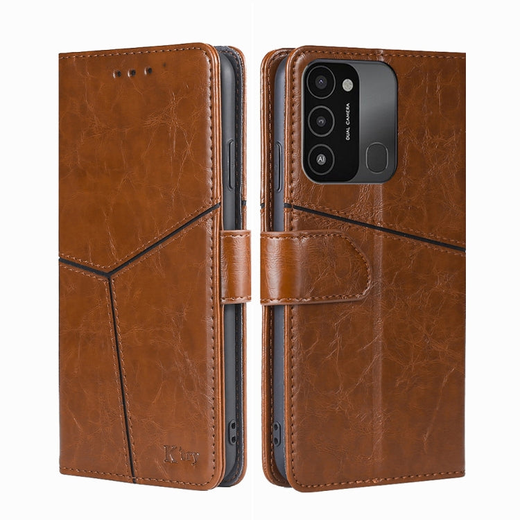 For Tecno Spark 8C / Spark GO 2022 Geometric Stitching Flip Leather Phone Case