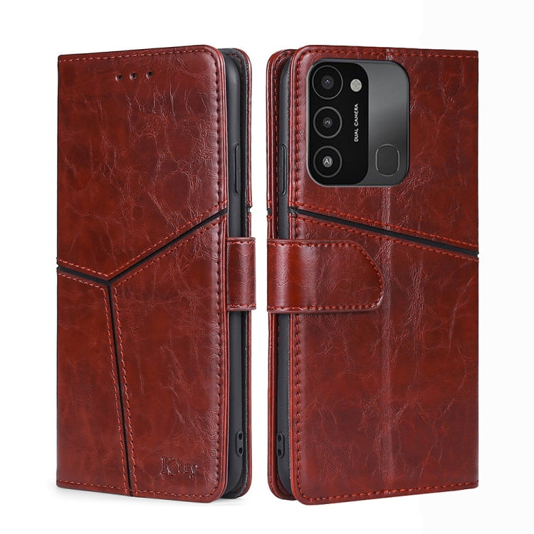 For Tecno Spark 8C / Spark GO 2022 Geometric Stitching Flip Leather Phone Case