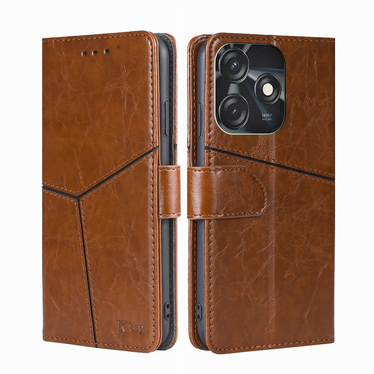 For Tecno Spark 10C Geometric Stitching Flip Leather Phone Case