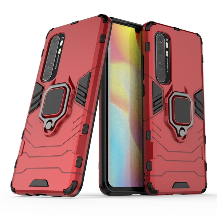 For Xiaomi Mi Note 10 Lite PC + TPU Anti-fall Protective Case with Ring Holder