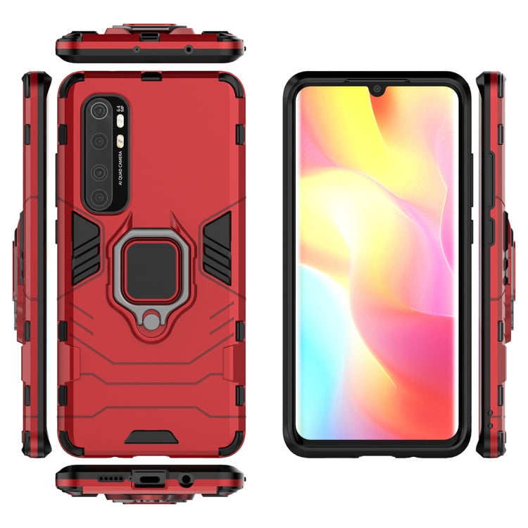 For Xiaomi Mi Note 10 Lite PC + TPU Anti-fall Protective Case with Ring Holder