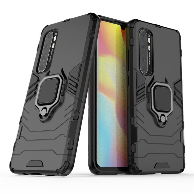 For Xiaomi Mi Note 10 Lite PC + TPU Anti-fall Protective Case with Ring Holder