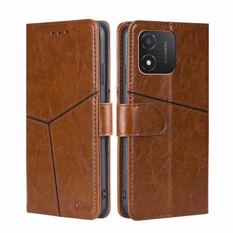 For Honor X5 4G Geometric Stitching Flip Leather Phone Case