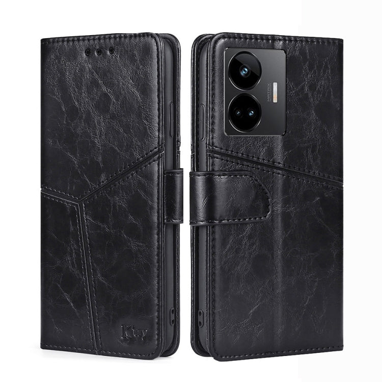 For Realme GT Neo 5 / GT3 / GT Neo 5 240W Geometric Stitching Flip Leather Phone Case