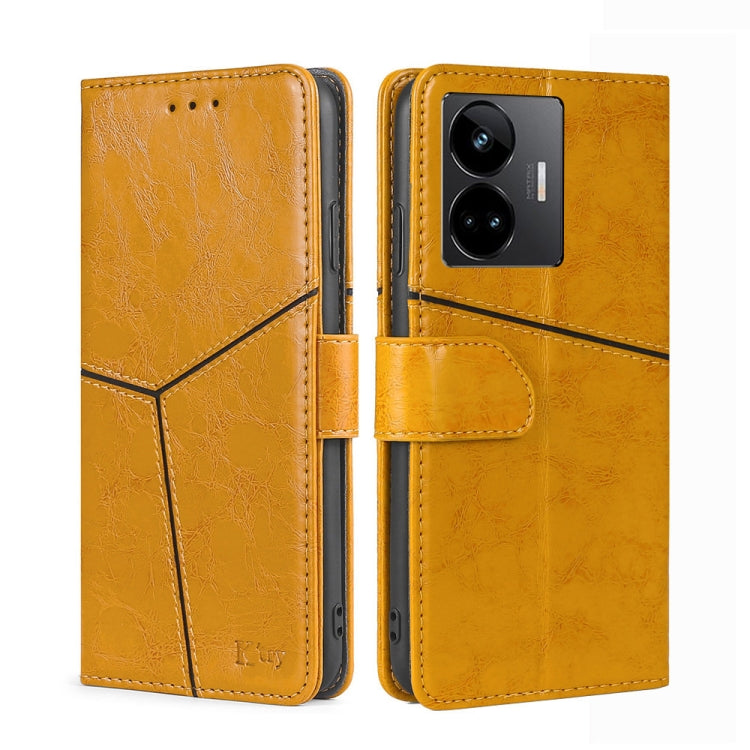For Realme GT Neo 5 / GT3 / GT Neo 5 240W Geometric Stitching Flip Leather Phone Case