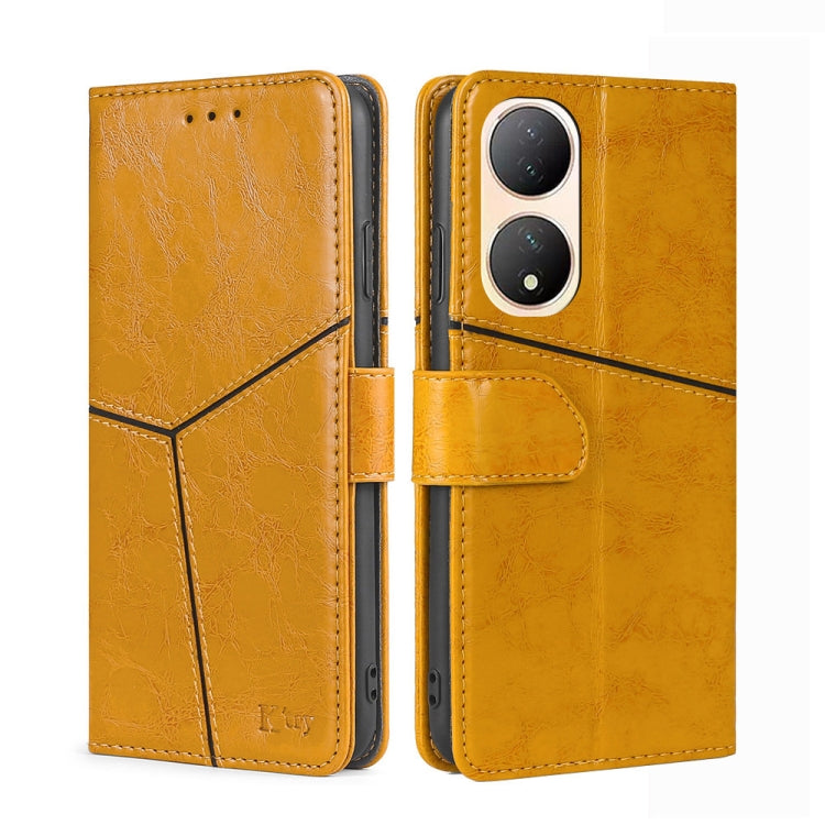 For vivo Y100 5G Geometric Stitching Flip Leather Phone Case