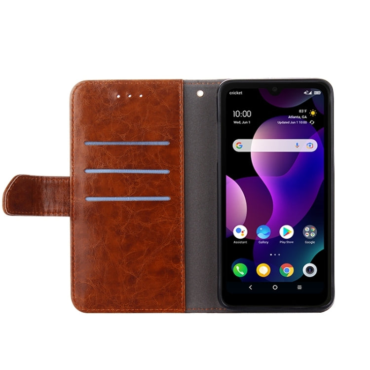 For Xiaomi Redmi Note 12 4G Global Geometric Stitching Flip Leather Phone Case