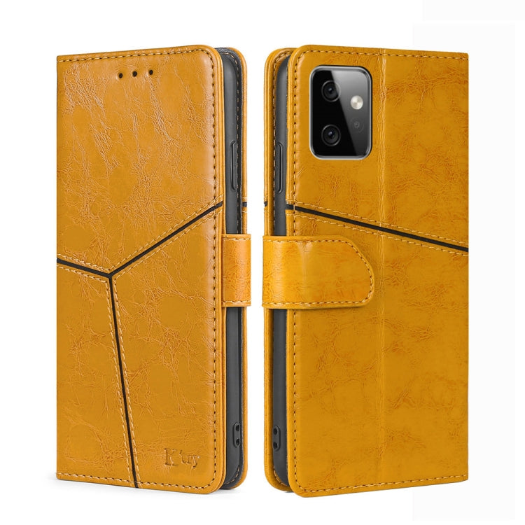 For Motorola Moto G Power 2023 Geometric Stitching Flip Leather Phone Case