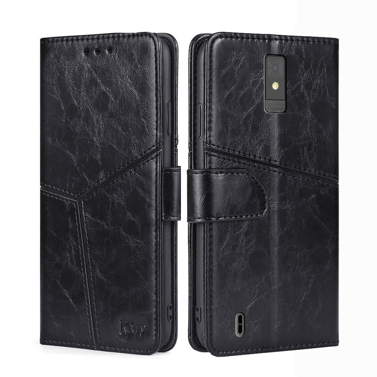 For ZTE Blade A32 Geometric Stitching Flip Leather Phone Case