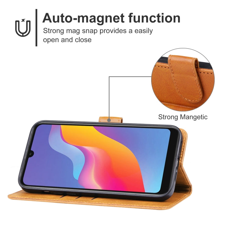 For Honor 8A Prime Leather Phone Case