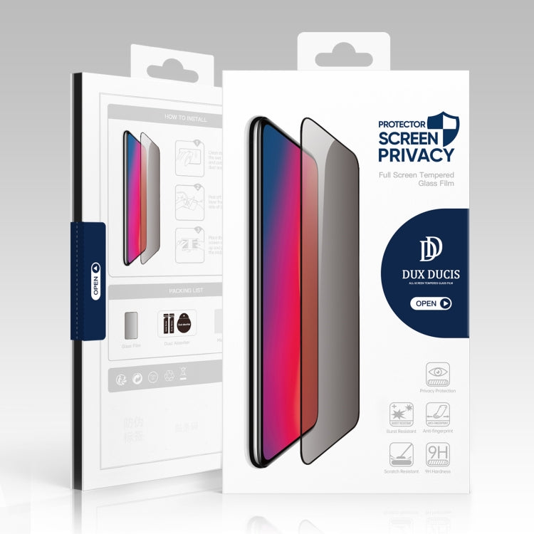 For iPhone 7 Plus / 8 Plus 5pcs DUX DUCIS 0.33mm 9H High Aluminum Anti-spy HD Tempered Glass Film