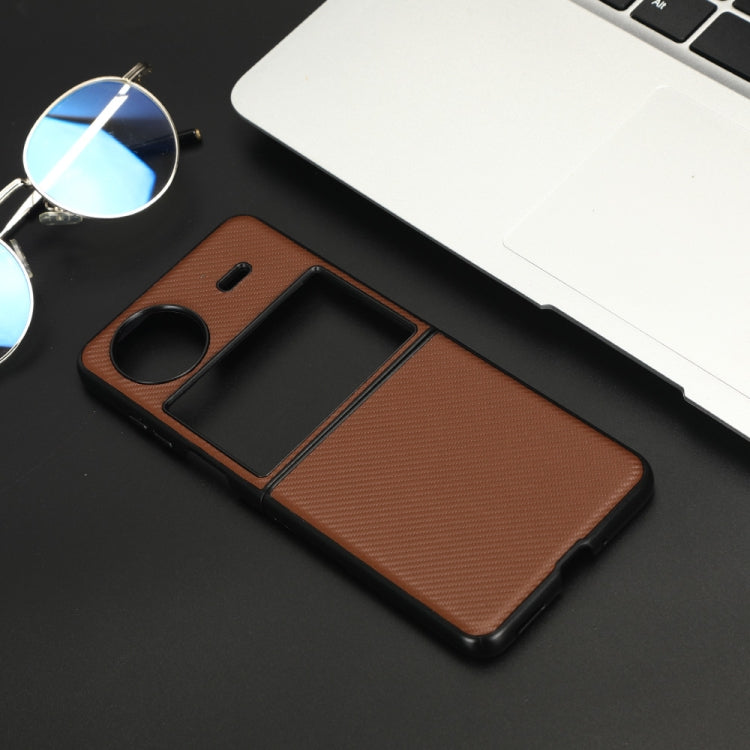 For vivo X Flip PU Leather PC Phone Case