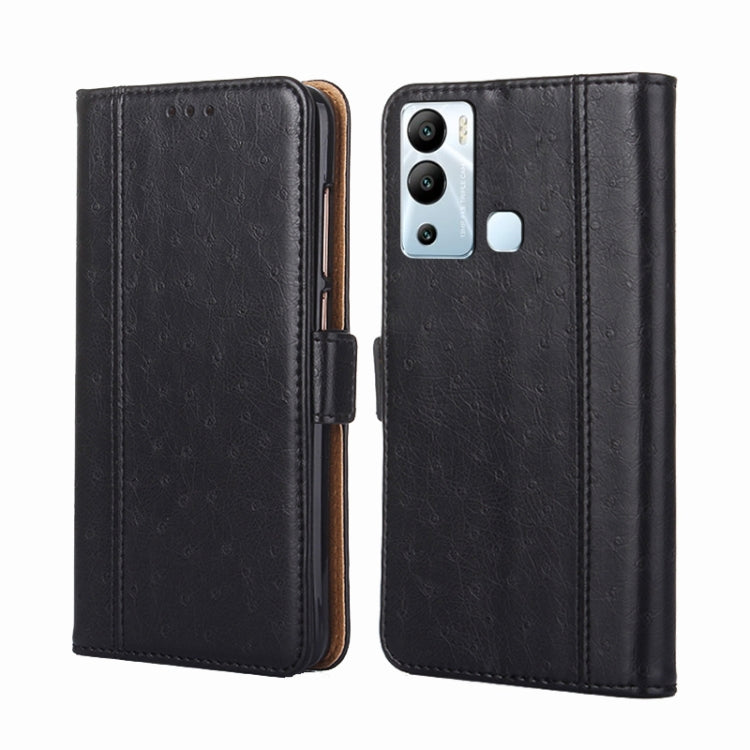 For Infinix Hot 12i Ostrich Texture Flip Leather Phone Case