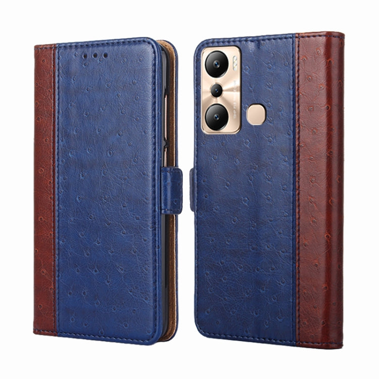 For Infinix Hot 20i Ostrich Texture Flip Leather Phone Case