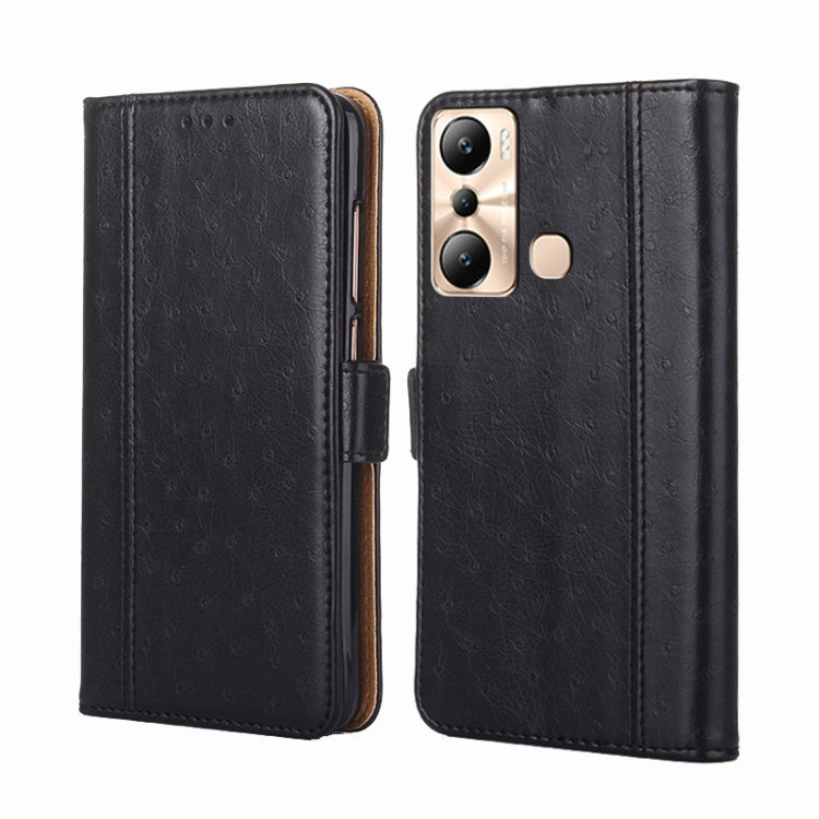 For Infinix Hot 20i Ostrich Texture Flip Leather Phone Case