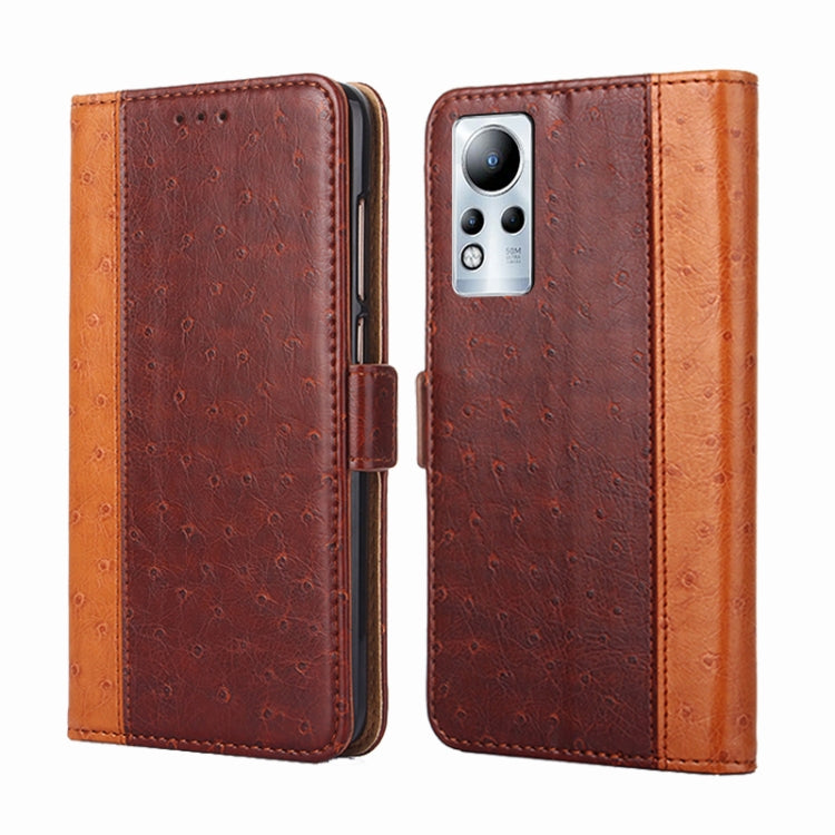 For Infinix Note 11 Ostrich Texture Flip Leather Phone Case