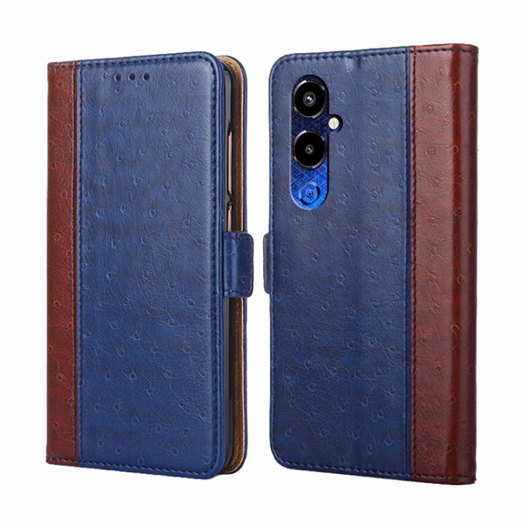 For Tecno Pova 4 Pro Ostrich Texture Flip Leather Phone Case