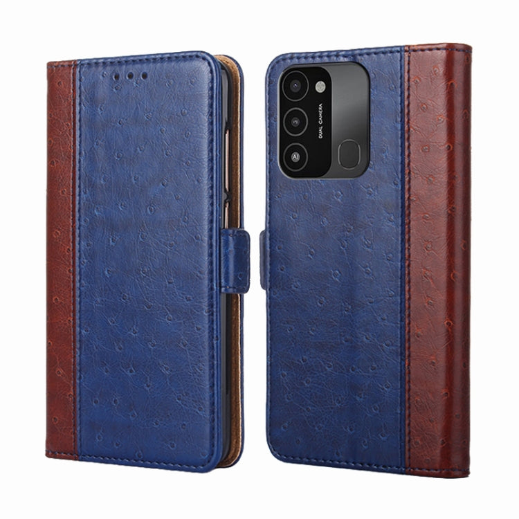 For Tecno Spark 8C Ostrich Texture Flip Leather Phone Case