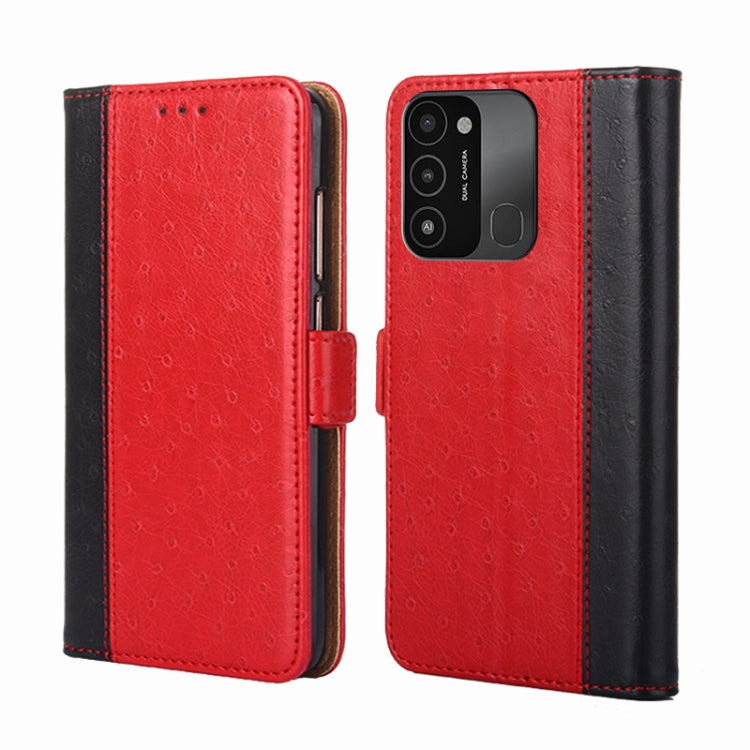 For Tecno Spark 8C Ostrich Texture Flip Leather Phone Case