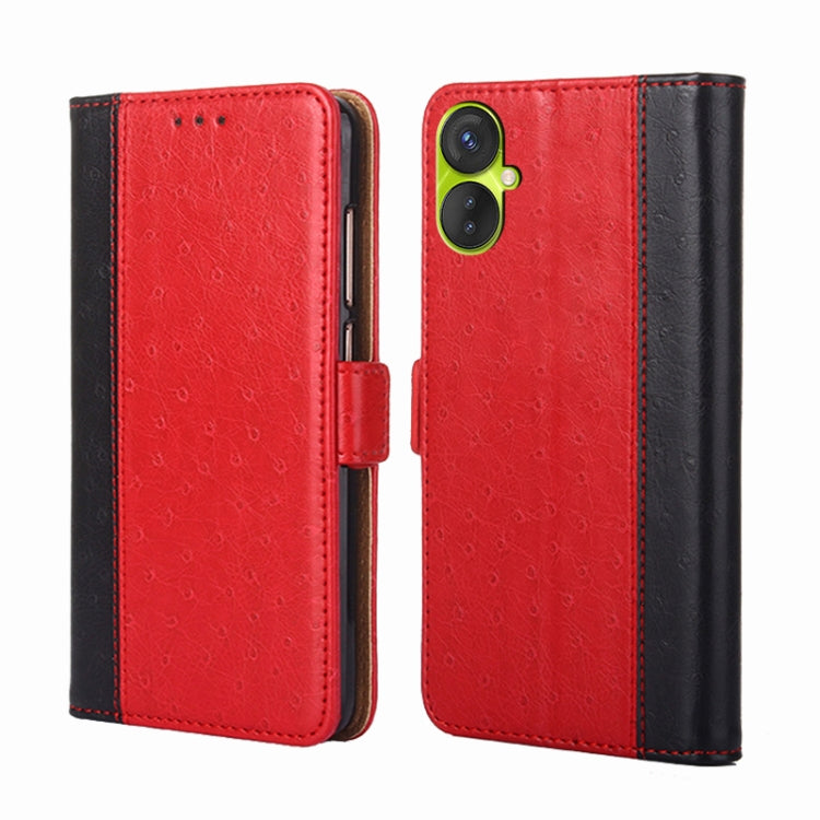 For Tecno Spark 9 Pro Ostrich Texture Flip Leather Phone Case