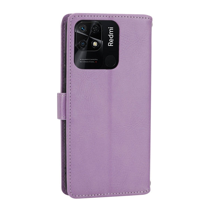 For Xiaomi Redmi 12C Oil Skin Zipper Wallet Leather Phone Case
