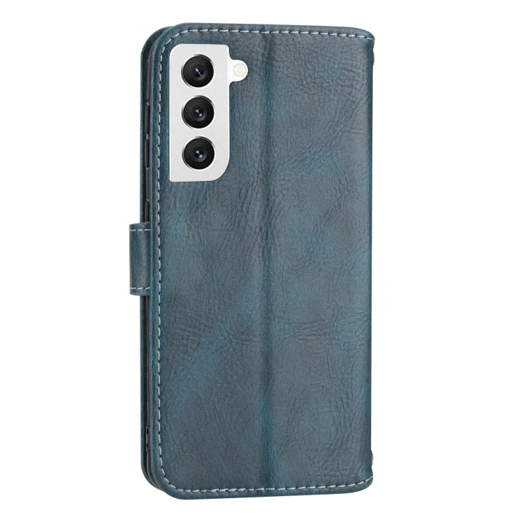 For Samsung Galaxy S23 5G Oil Skin Zipper Wallet Leather Phone Case