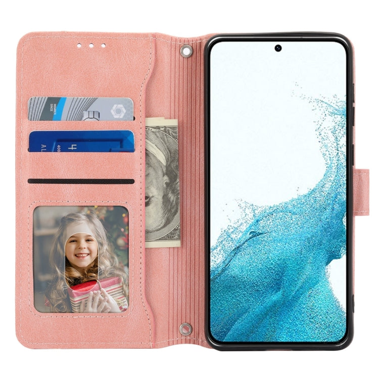 For Samsung Galaxy S23+ 5G Oil Skin Zipper Wallet Leather Phone Case