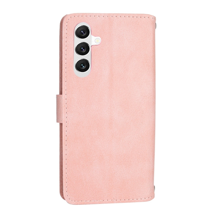 For Samsung Galaxy A34 5G Oil Skin Zipper Wallet Leather Phone Case