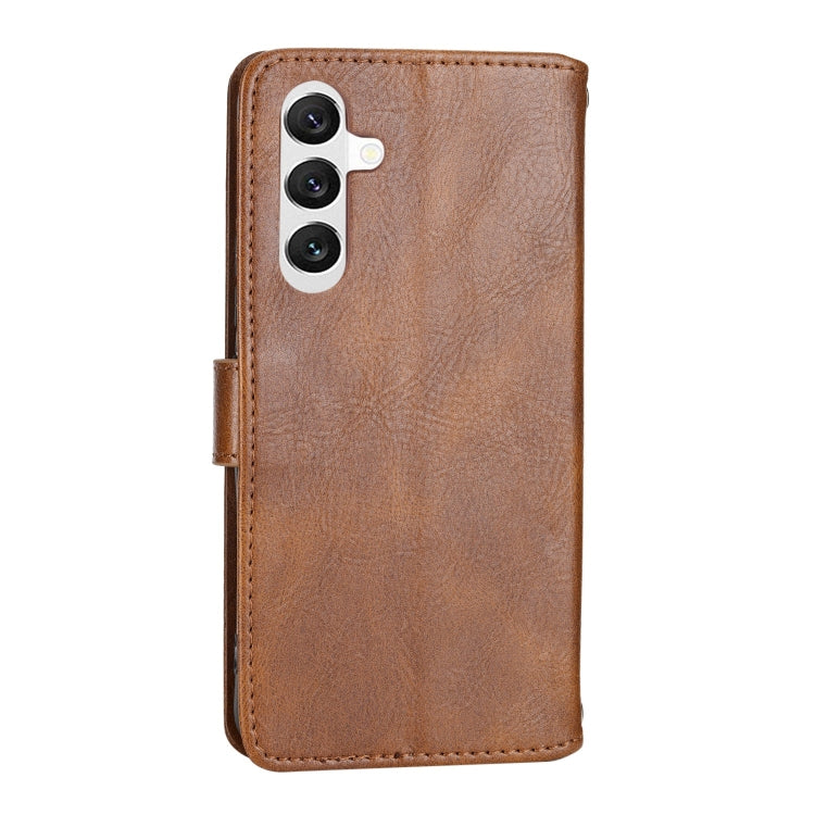 For Samsung Galaxy A34 5G Oil Skin Zipper Wallet Leather Phone Case
