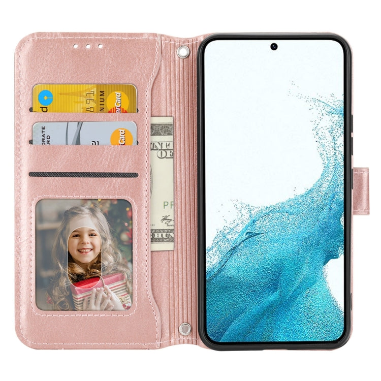 For Samsung Galaxy A54 5G Oil Skin Zipper Wallet Leather Phone Case
