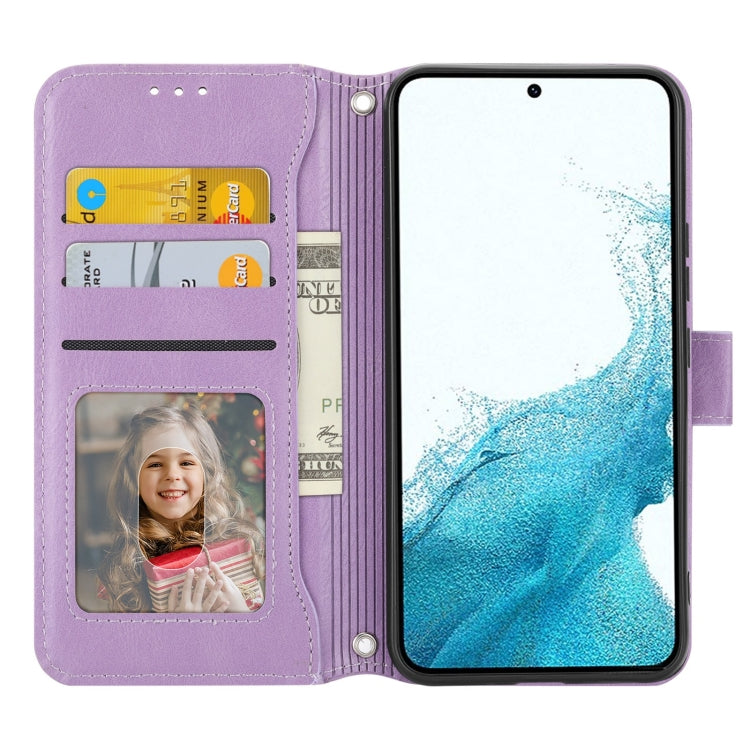 For Samsung Galaxy A54 5G Oil Skin Zipper Wallet Leather Phone Case