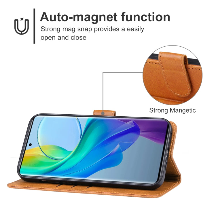 For vivo Y78+ Leather Phone Case